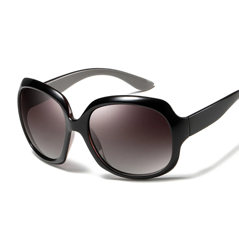العلامة التجارية ستار نمط النظارات الشمسية الفاخرة امرأة نظارات شمسية المتضخم الإناث Vintage البيضاوي إطار كبير في الهواء الطلق مكبرة UV400
