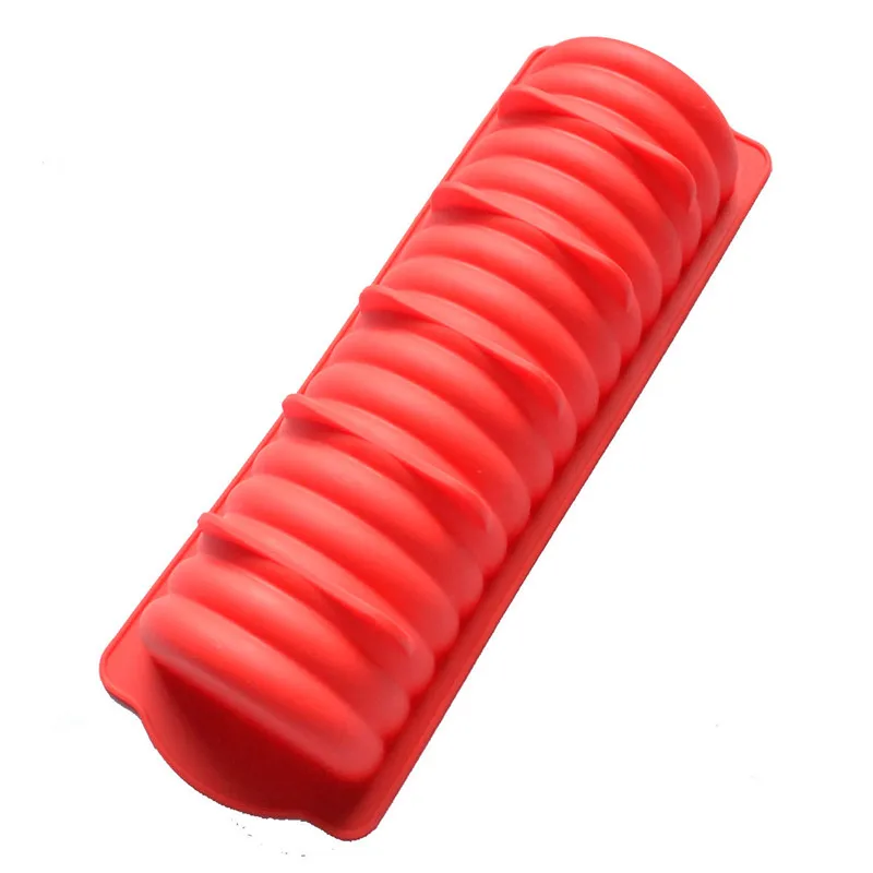 Long Caterpillars Cake Mousse Bread Loaf Silicone Mold Baking Pan Tray DIY Cake Tools Bakeware Pan