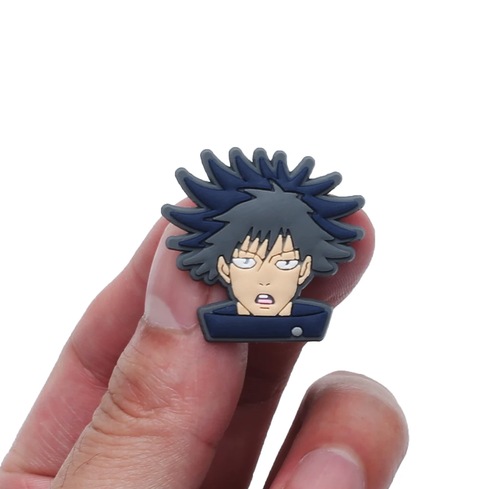 1pcs 만화 애니메이션 구두 매력 Jujutsu Kaisen 일본 DIY 액세서리 맞는 나막신 샌들 PVC 장식, 어린이 파티 X-mas 선물