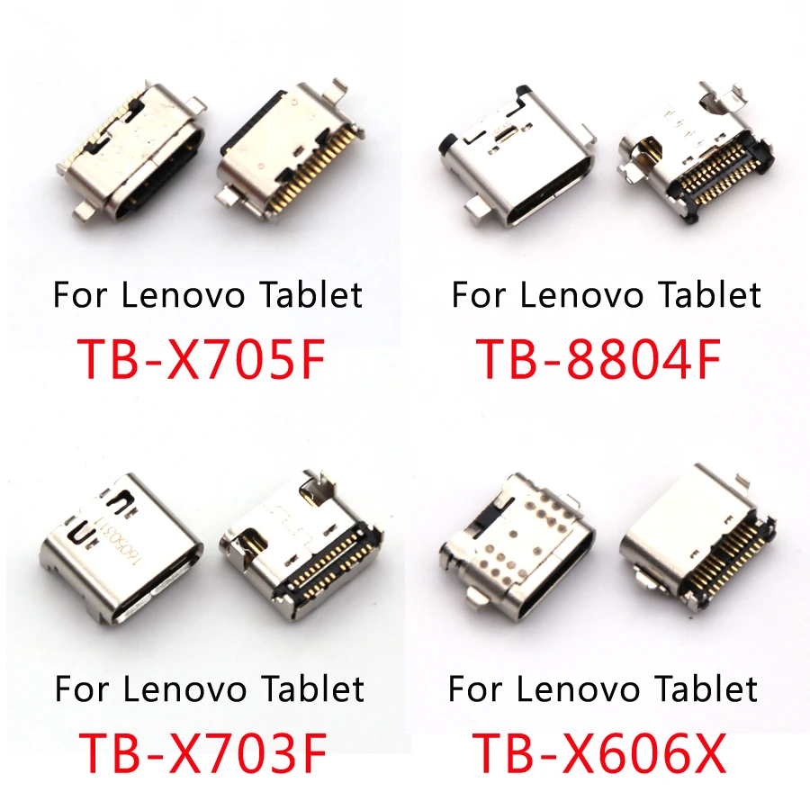 10PCS For Lenovo Tablet TB-X606X X606F TB-X703F TB-8804F TB-X705L/F/N Type-c Usb Jack Socket Charging Port Connector Dock Plug