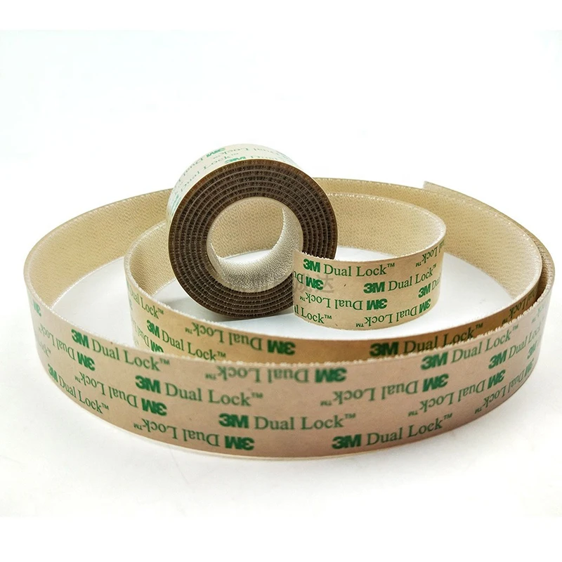 Dual Lock Low Profile Reclosable Fastener SJ4570 Clear Mushroom Adhesive Fastener Tape with Acrylic Backing Tape 1”*50YD