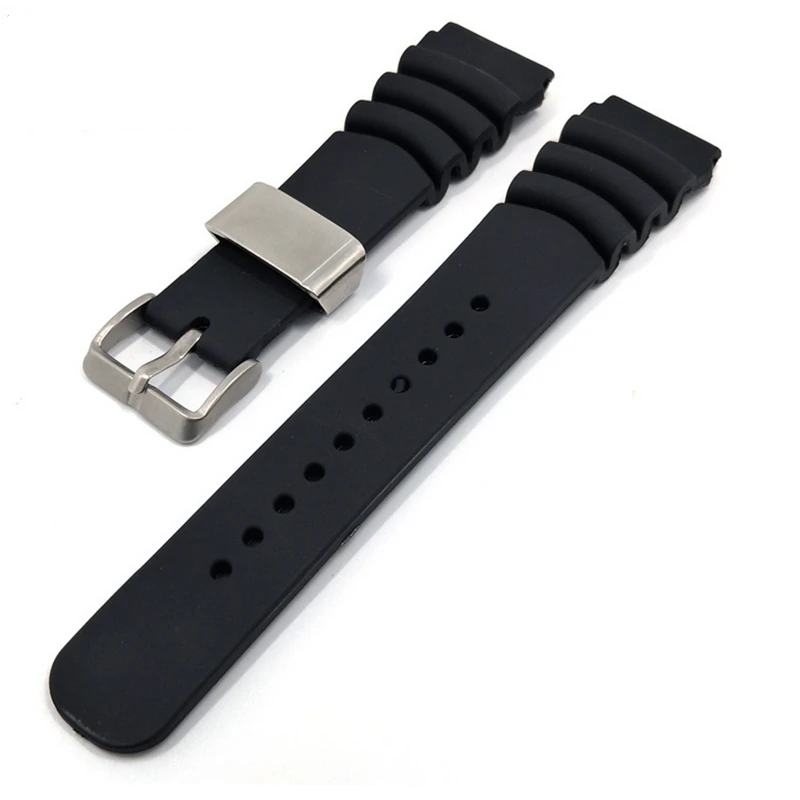 Watchband Strap For Divers Smart Watch 24mm 22mm Silicone Band Bracelet Accessories