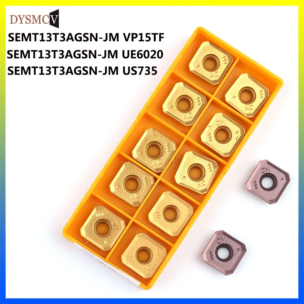 

SEMT13T3AGSN-JM VP15TF UE6020 US735, высококачественный фрезерный инструмент, карбидная вставка, токарный инструмент, режущий инструмент из карбида