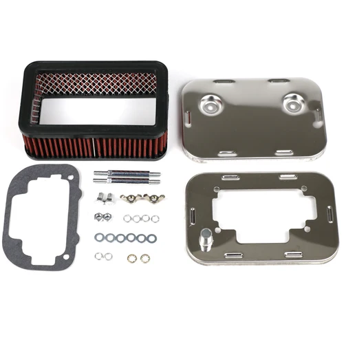 SherryBerg-limpiador de aire FAJS para EMPI WEBER dellorto carburador 32/ 36 DGEV DGV DGAV 38 DGAS filtro de aire cromado 65mm