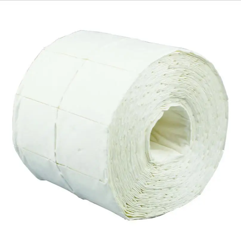 500pcs/roll Nail Cotton Wipes UV Gel Nail Tips Polish Remover Cleaner Lint Paper Pad Soak Nail Art Cleaning Manicure Tool X0008