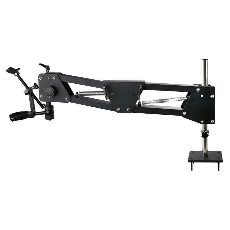 Imagem -04 - tipo de Extensão Ajustável Jóias Jade Making Trinocular Binocular Microscópio Estéreo Mola Trabalhando Stand Suporte Bracket Base
