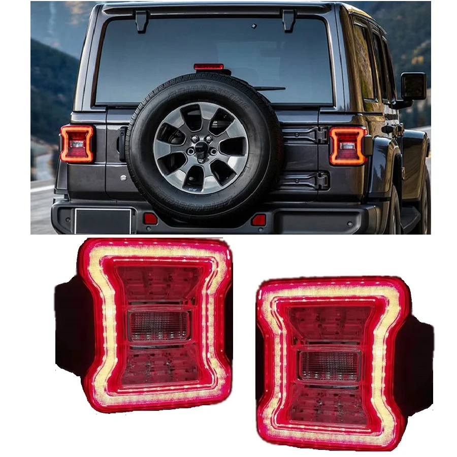 

Vehicle Accessories Rear Lamps Led Rear Lights For Jeep Wrangler JL 2018 2019 2020 2021 Turn Signal Brake Reverse Lights Light