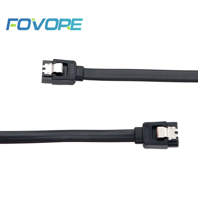 Super Speed 40CM Straight Right Angle SATA 3.0 Cable 6GB SATA III Cable Flat Data Cord SATA 3 Cable for HDD SSD Wholesale