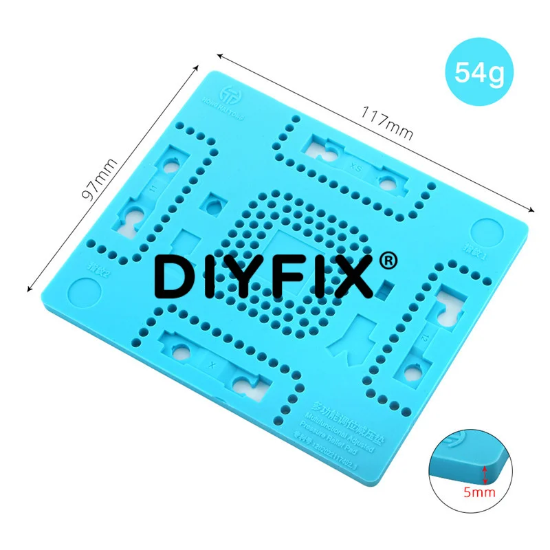 DIYFIX Positioning Pressure-Reducing Protective Pad With Multi-Component Slots For iPhone BGA Fingerprint Face Chips Repairing