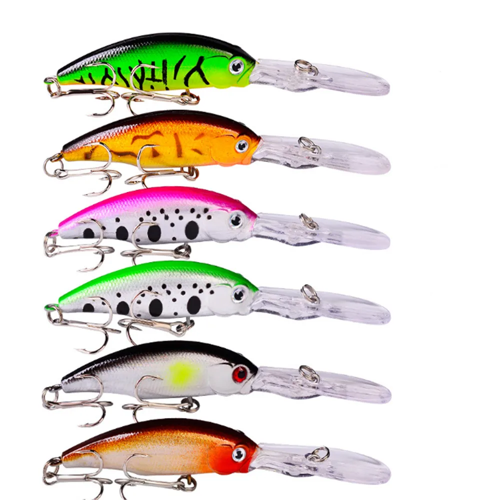 1PCS 8g/10cm Minnow Fishing Lure Floating Wobbler Plastic Hard Bait  Crankbait 3D Eyes Trolling Carp Pike Bass Pesca Tackle