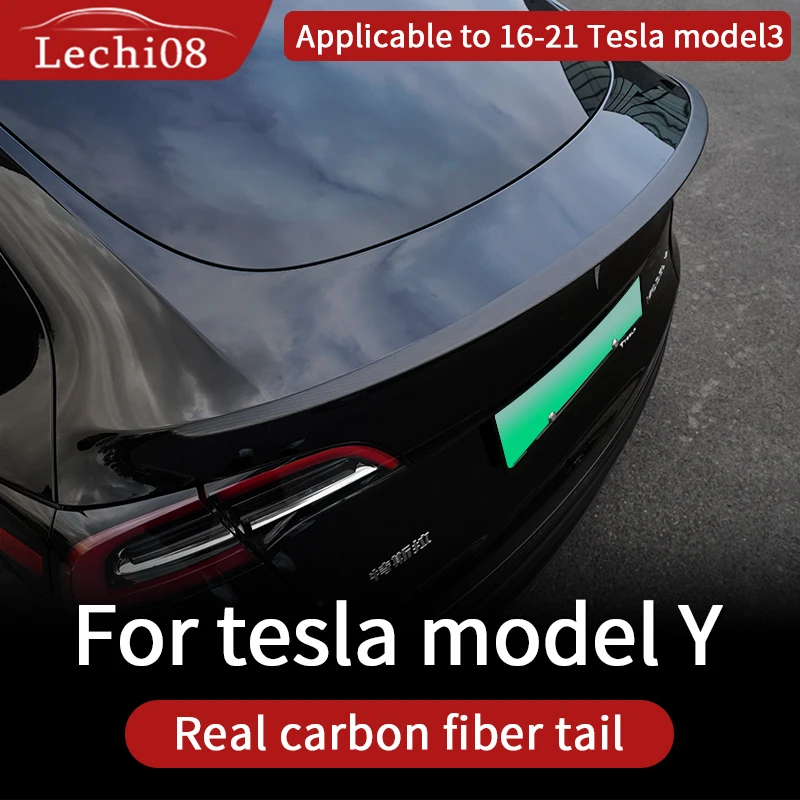 

For tesla model y accessories / car 2016-2021 accessories carbon spoiler tesla three spoilers tesla model Y carbon fiber / acces