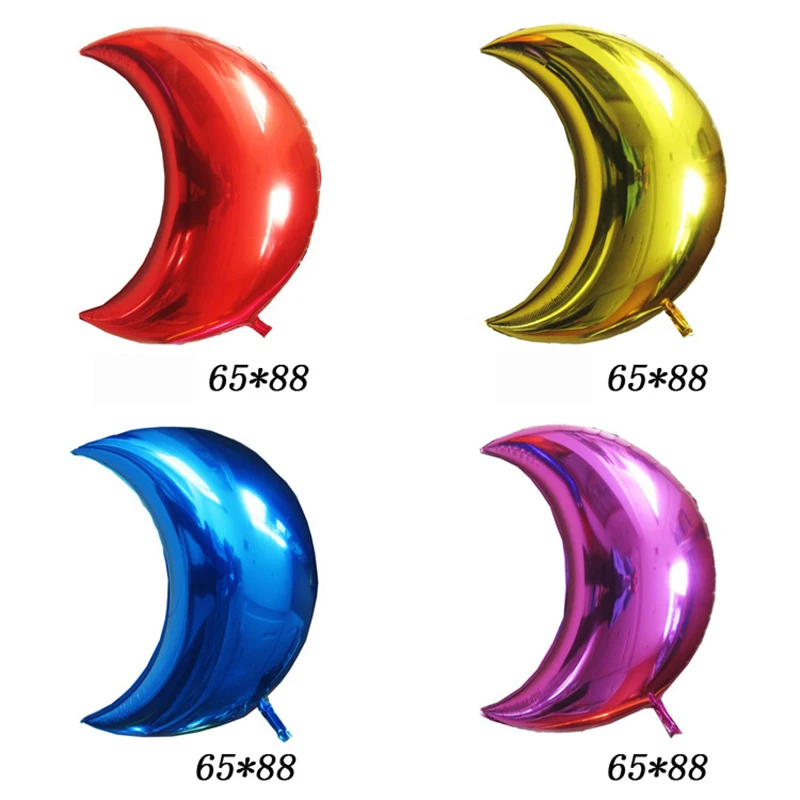 

Baby's Birthday Party Atmosphere Decoration Aluminum Balloon 36inch Large Moon Aluminum Foil Baloon Baby Shower Globos Boat Moon