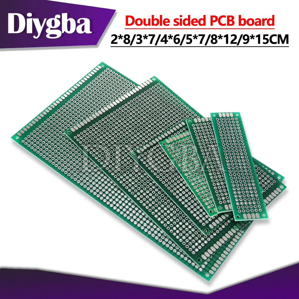 1PCS 2*8cm 3*7cm 4*6cm 5*7cm Double-Sided Bread board Universal PCB Board 2x8 3x7 4x6 5x7 CM 2.54MM PCB circuit board