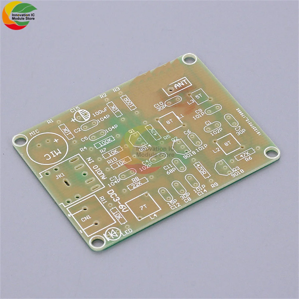 Kit FM Módulo Transmissor Sem Fio, DIY Eletrônico, Frequência, DC 3-6V, 88-108MHz