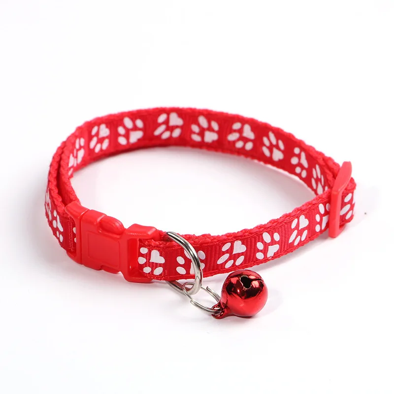 Kitten Collar Cat Accessories Adjustable Nylon Buckle Dog Collar Chain Dog Necklace Fitting pet Collars For Cats Dogs Pet Decor