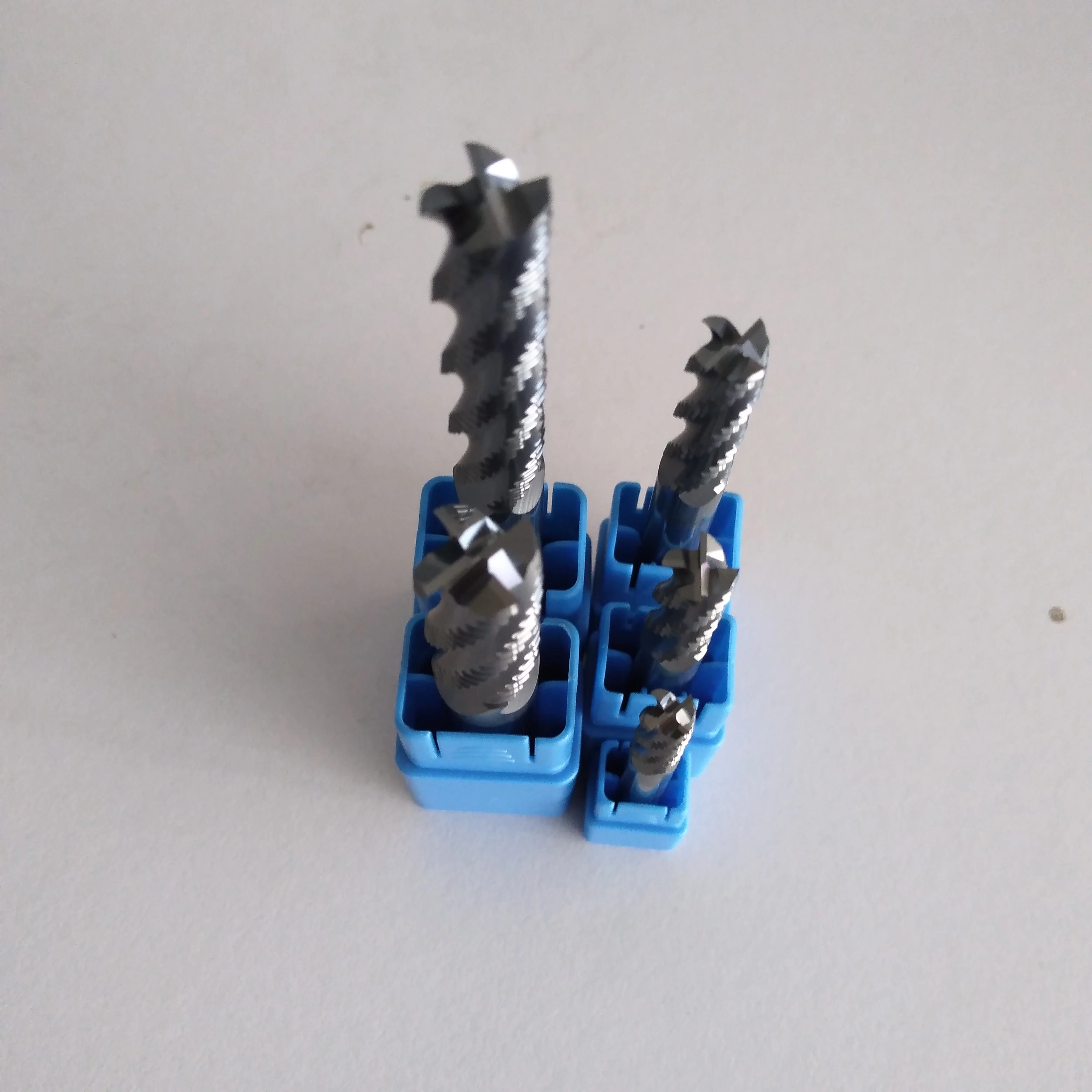 1pc D4mm 6mm 8mm 10mm 12mm HRC55 4 플루트 CNC 밀링 공구 용 텅스텐 솔리드 초경 황삭 엔드 밀
