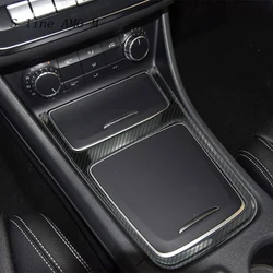 For Mercedes Benz CLA GLA A Class W117 W176 X156 Accessories Carbon Fiber Auto Interior Center Console Panel Cover Trim Stickers