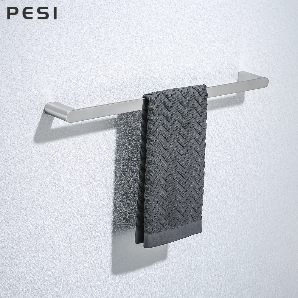 Stainless Steel Bathroom Hardware Set Brushed Steel Towel Rack Toilet Paper Holder Robe Hook Towel Bar Hook Bathroom Accessories