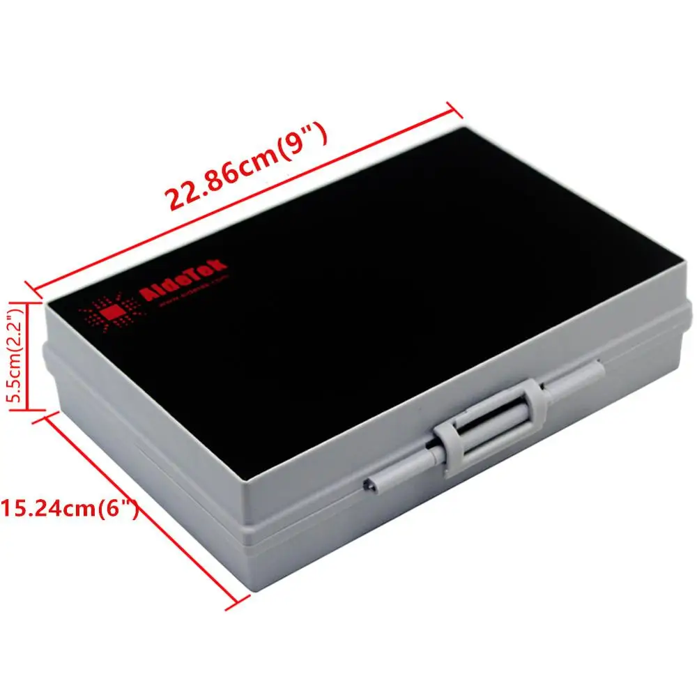 AideTek BOX-ALL-48 Compartments SMD SMT capacitor BOX organizer surface mount Electronics Storage plasitc toolbox