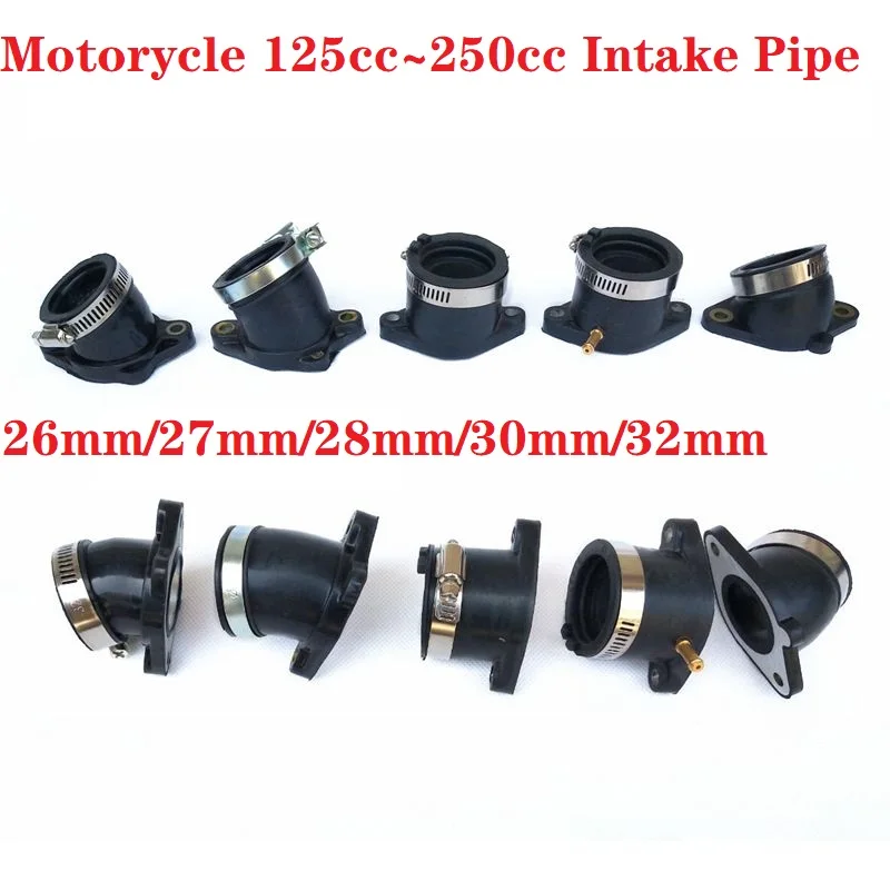 125cc 150cc 200cc 250cc zongshen loncin lifan motorcycle cg cb gy6 engine 30mm intake pipe manifold ATV quad dirt pit bike cqr