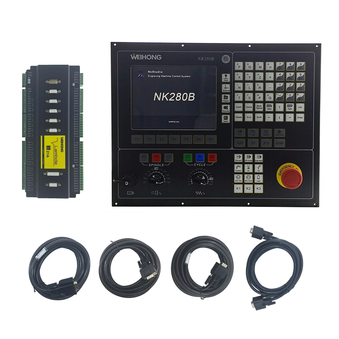 Nc Studio Offline CNC Motion Control System 3-axis 4-axis Controller Supports Automatic Tool ATC English Version WEIHONG