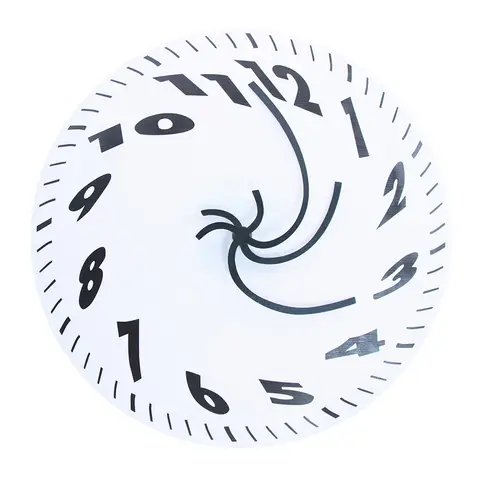 Twisting Distorted Newfangled Clock Modern Design Silent Abstract Wall Watch Surrealist Melting Clock Hands Living Room Decor