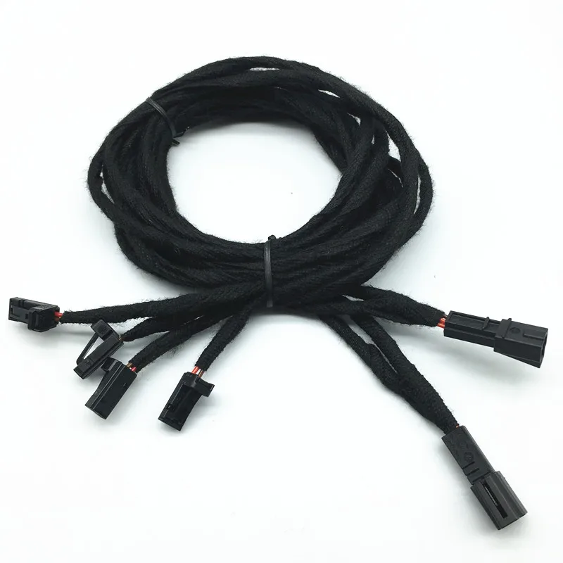 

car interior rear footwell light upgrade Cable wiring harness For vw Audi A1 A2 A3 S3 A4 s4 b7 b8 B9 a5 s5 A6 A7 A8 Q3 Q5 Q7