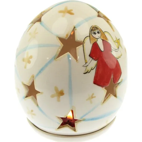 Authentic China Fairy Girl Egg Candle Holder