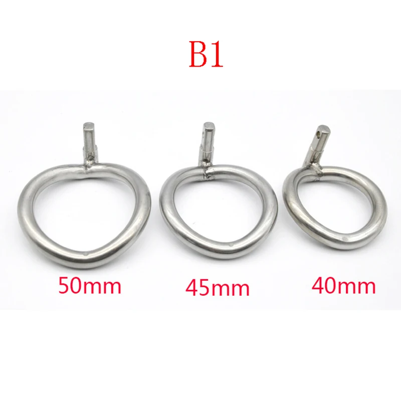 Stainless steel arc-shaped penis ring for the chastity device the ring off the cock ring parts for the chastity cage sex toys