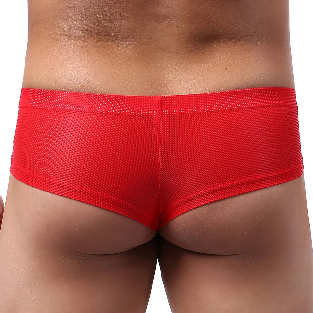 Men\'s Breathable Cheeky Boxer Sexy Mini Cheek Underwear