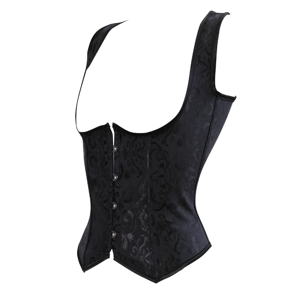 Corset Complet avec Bretelles pour Femme, Bustier Corsé, Serre-Taille, Costume Basque, Sous-Vêtements