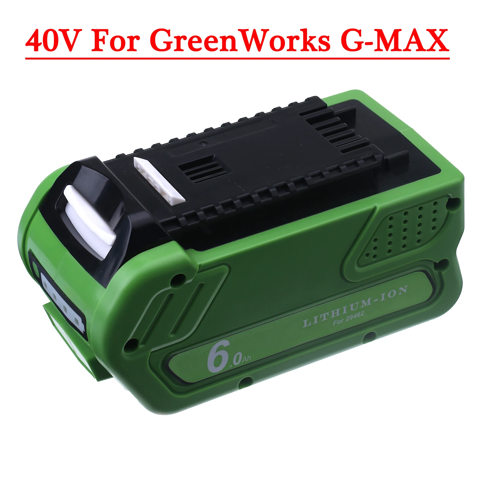 

40V 6000mah Li-ion Rechargeable Battery For Creabest 200W GreenWorks G-MAX GMAX 29462 29472 20262 29282 power tool battery