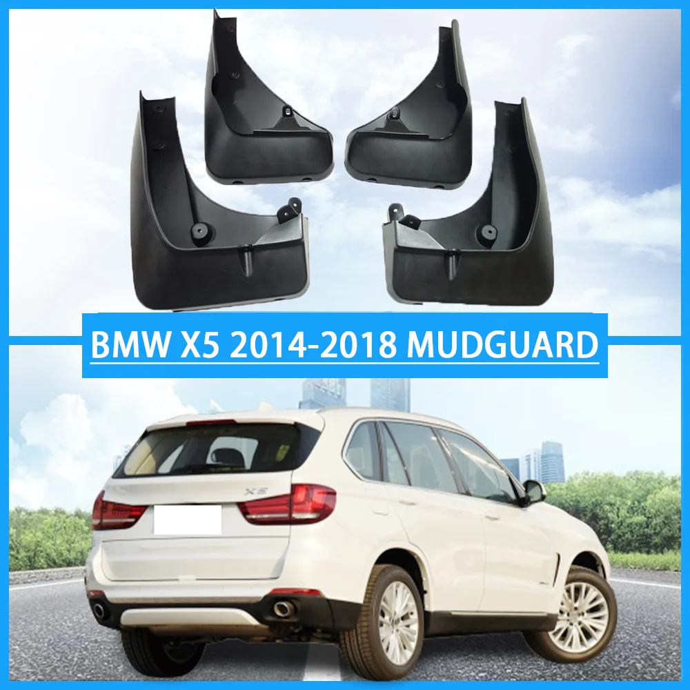 4 Pcs/Set  for BMW X5 mudguards Mud-Flaps Splash Guards For BMW car fenders  X5 F15 2014-2018 With Pedal car accessories