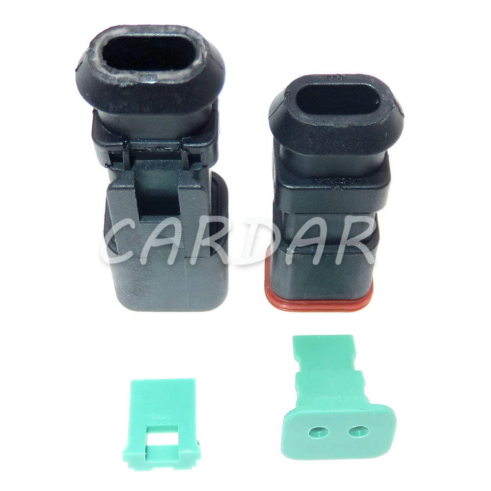 1 Set 2 Pin 1.6 Series Fuel Spray Nozzle Wire Socket AC Assembly Male and Female Docking Plug DT04-2P-E008 DT04-2S-E008