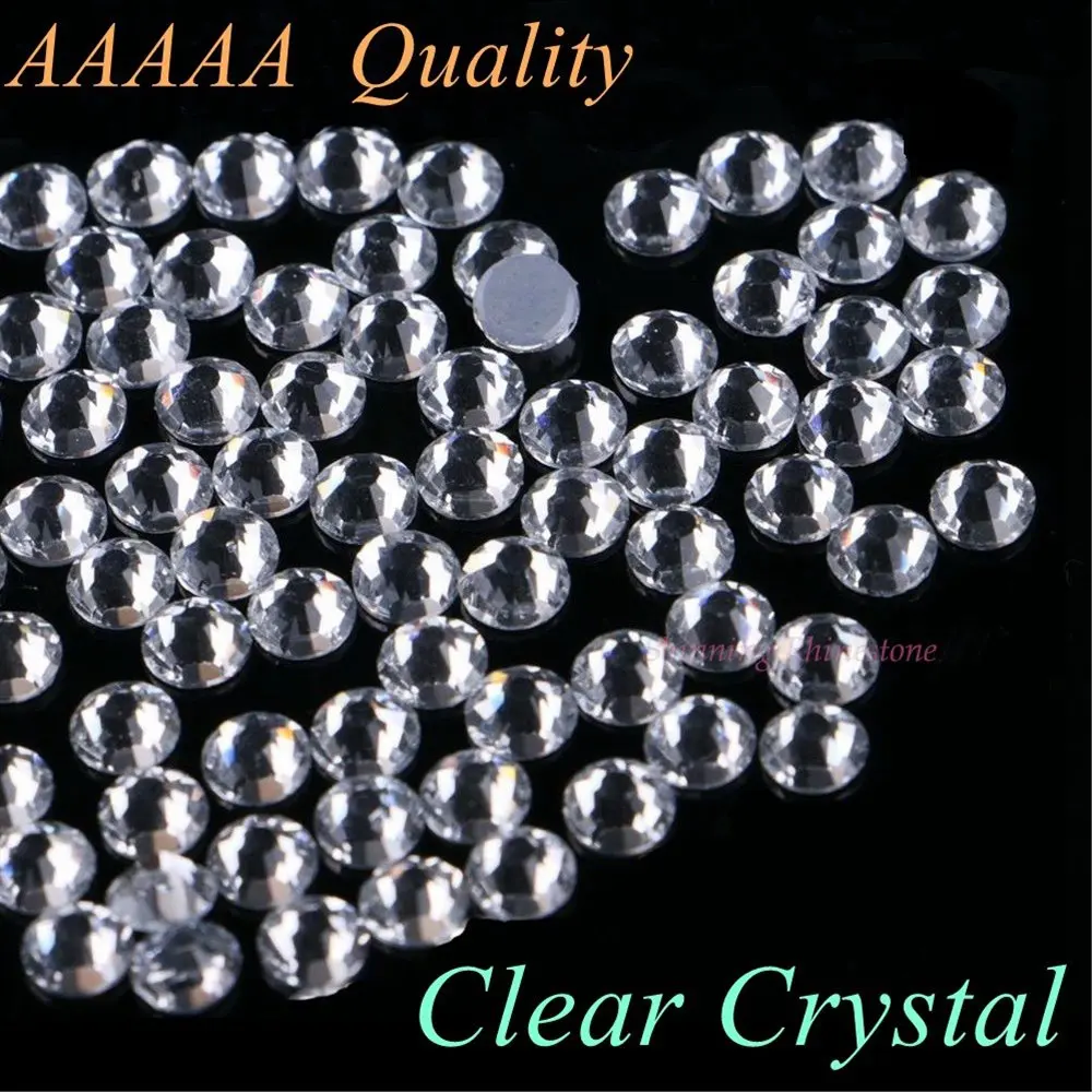 Top-Qualität! Hotfix-Strass in allen Farben AAAAA / DMC Kristall AB SS6 SS10 SS16 SS20 SS30 SS40 SS50 Glas-Strass zum Aufbügeln – Detail 7
