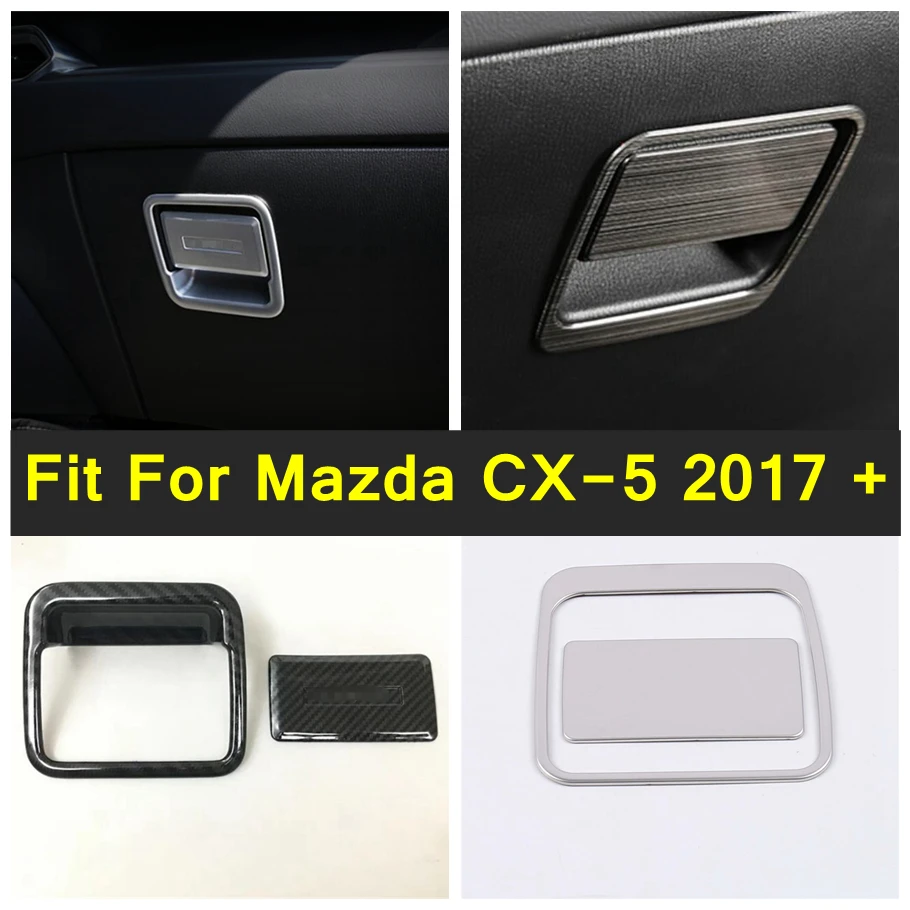

Car Styling Copilot Glove Storage Box Handle Decor Frame Cover Trim For Mazda CX-5 CX5 2017 - 2022 Interior Refit Accessories