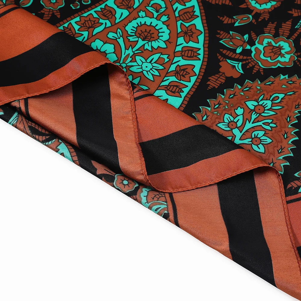 Bufanda de seda con estampado de anacardo para mujer, chales grandes de gran tamaño, x 130CM 2022, novedad de 130