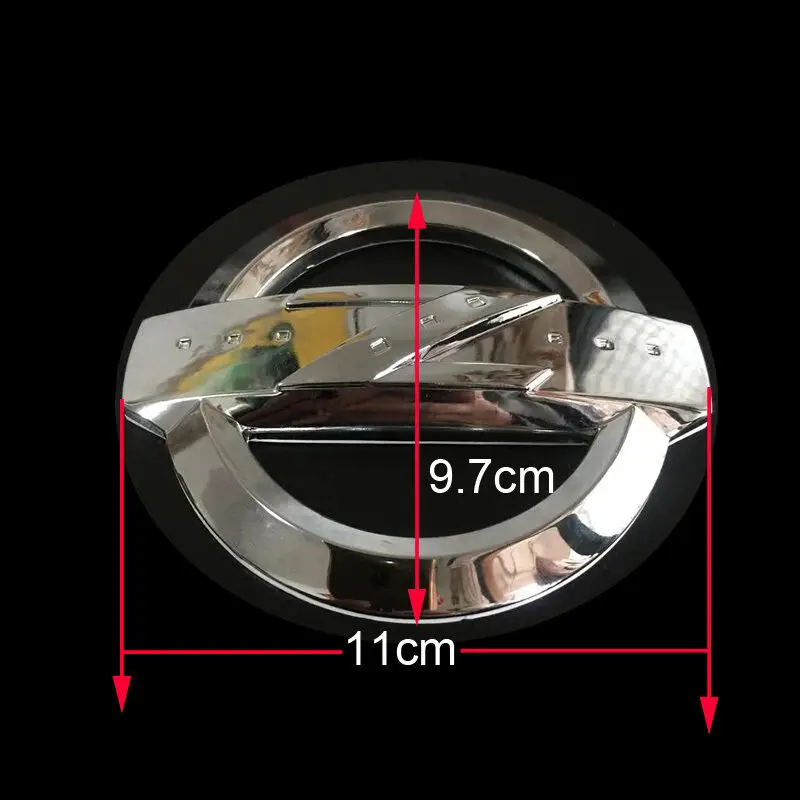 1x New Chrome Black Z Logo Car Front Hood Emblem Sticker for Fairlady Z 350Z 370