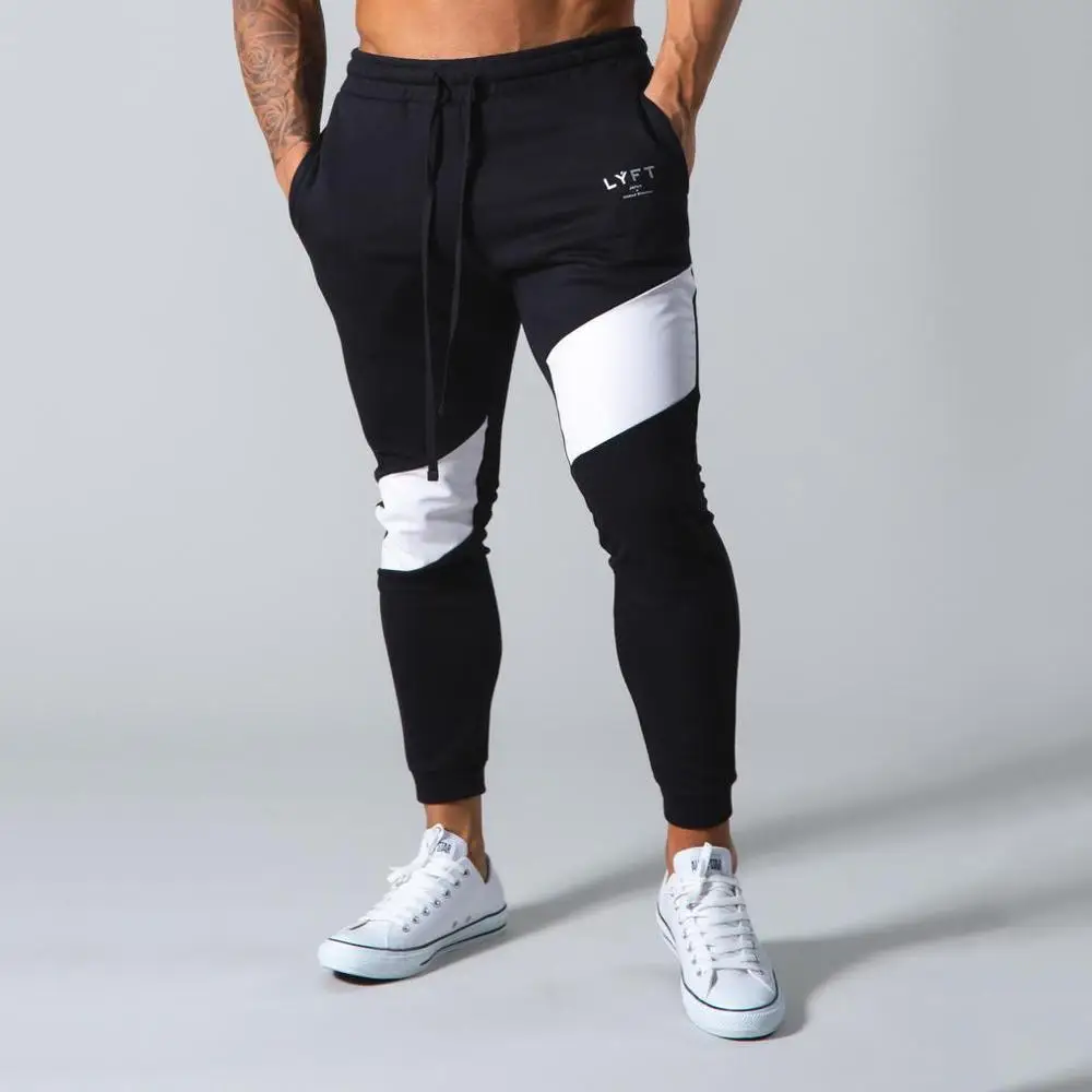 LYFT New Men Joggers Brand Male Trousers Casual Runners Pants Sweatpants Jogging Trousers Casual GYMS Fitness Workout Sweatpants