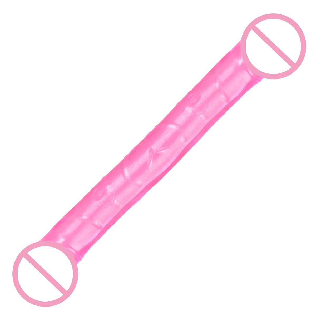 Sex U Shape Double Dildo Flexible Soft Jelly Vagina Anal Lesbian Double Ended Dong Penis Artificial Sex Toy For Women