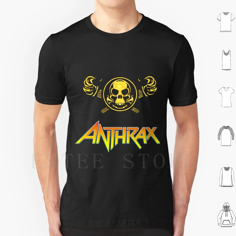 Flame Skull Anthrax T Shirt Cotton Men DIY Print Anthrax Band Flying V Heavy Metal Judas Priest Metal Sepultura Vintage