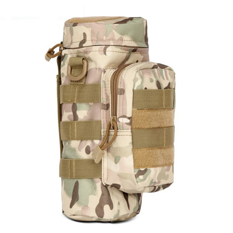 Tactical Bag Military Water Bottle Kettle Pouch Holder Travel Water Bag Hydration Waist Shoulder Bags Hiking Cycling Climbing