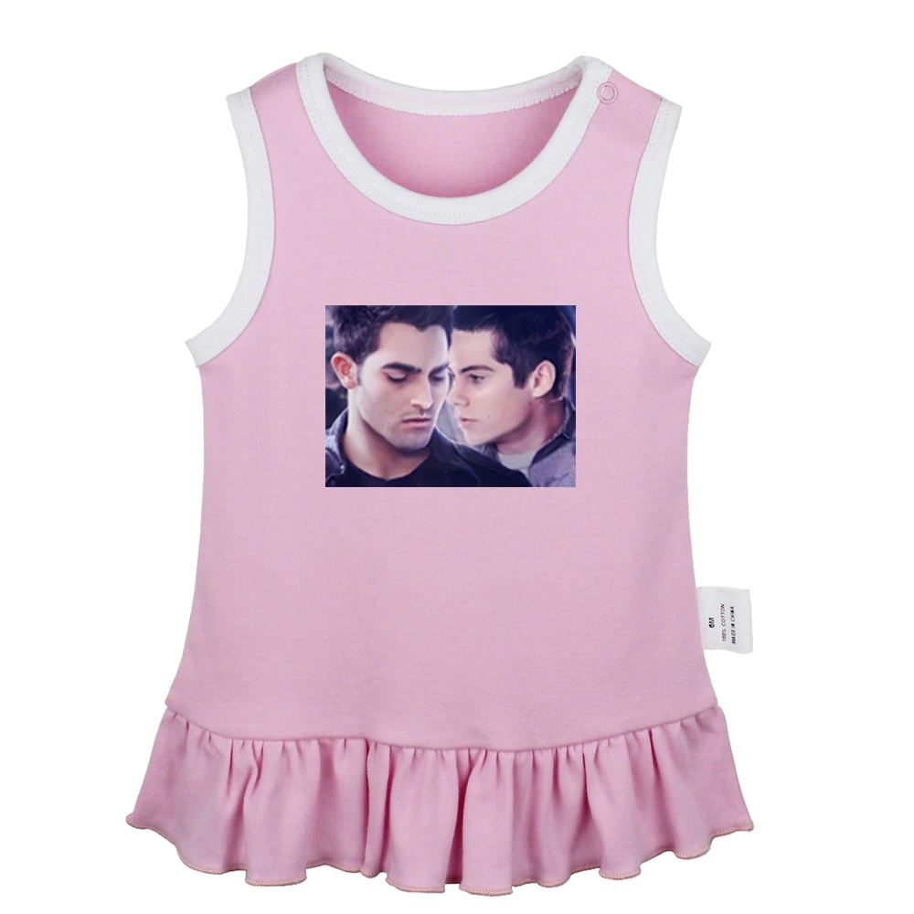 

Teen Wolf Scott McCall and Stiles Cute The Croods Grug Newborn Baby Girls Dresses Toddler Sleeveless Dress Infant Cotton Clothes