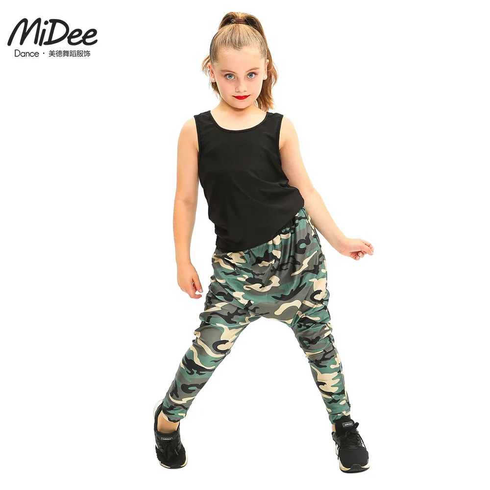 MiDee Jazz Dance Pants Girls and Boys Harem Waist Drop Bottom Loose Hip-hop Hippie Outfit for Women and Men Cloths Big Size