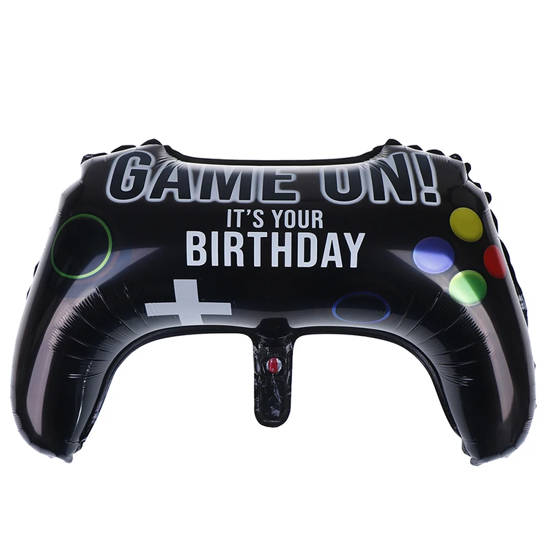 ใหม่ 64*40 ซม.Gamepad Mylar Foil บอลลูน Gamepad จอยสติ๊กบอลลูนวันเกิด PARTY Decor เด็กของเล่น