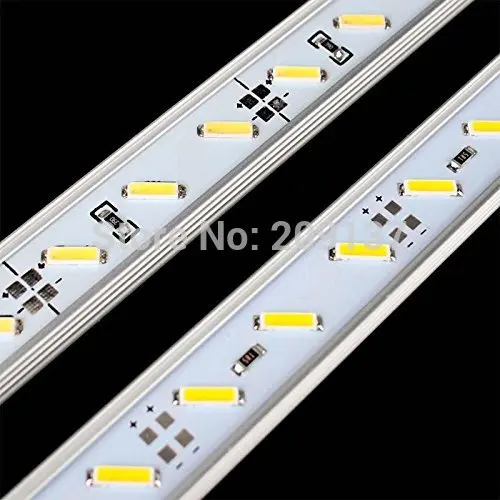 10 50CM 12W 8520 SMD 36 LED Aluminum Alloy Shell Strip Hard Cabinet Bar Light