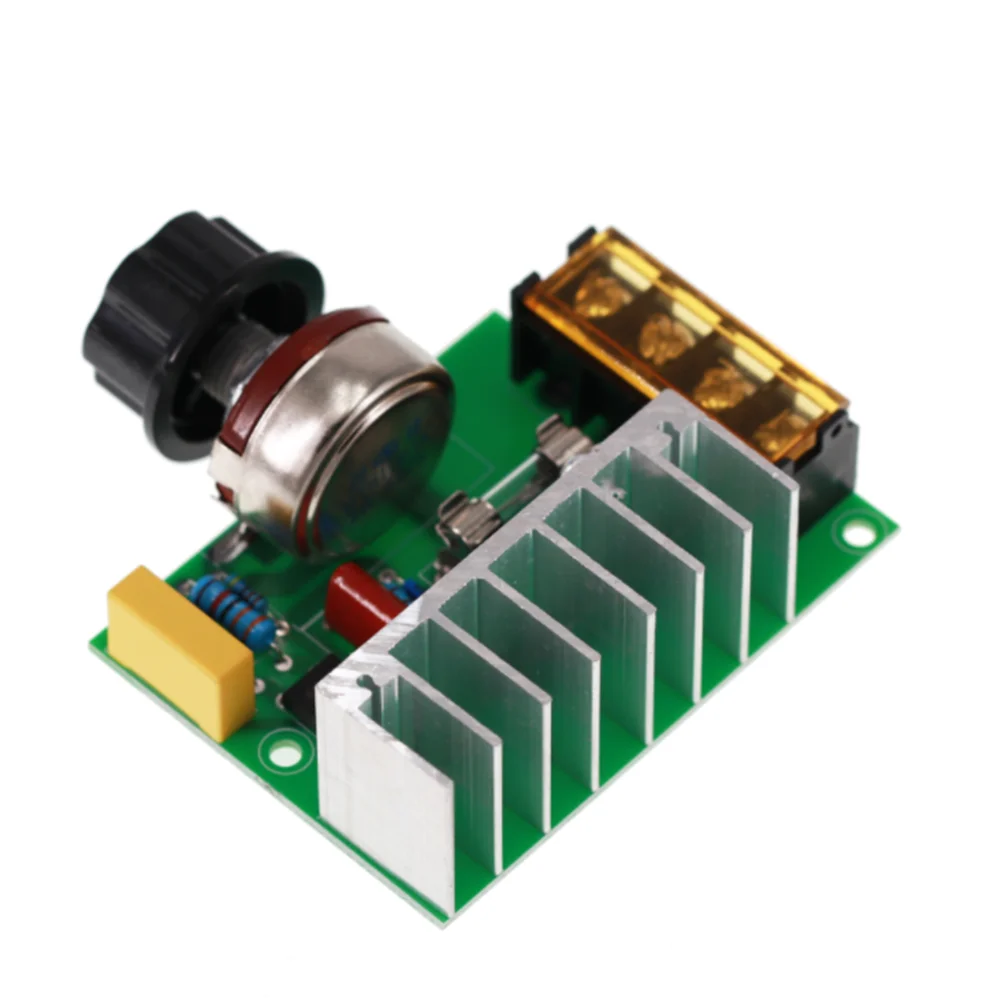 4000W AC 220V SCR Electric Voltage Regulator Motor Speed Controller Dimmers Dimming Speed With Fuse