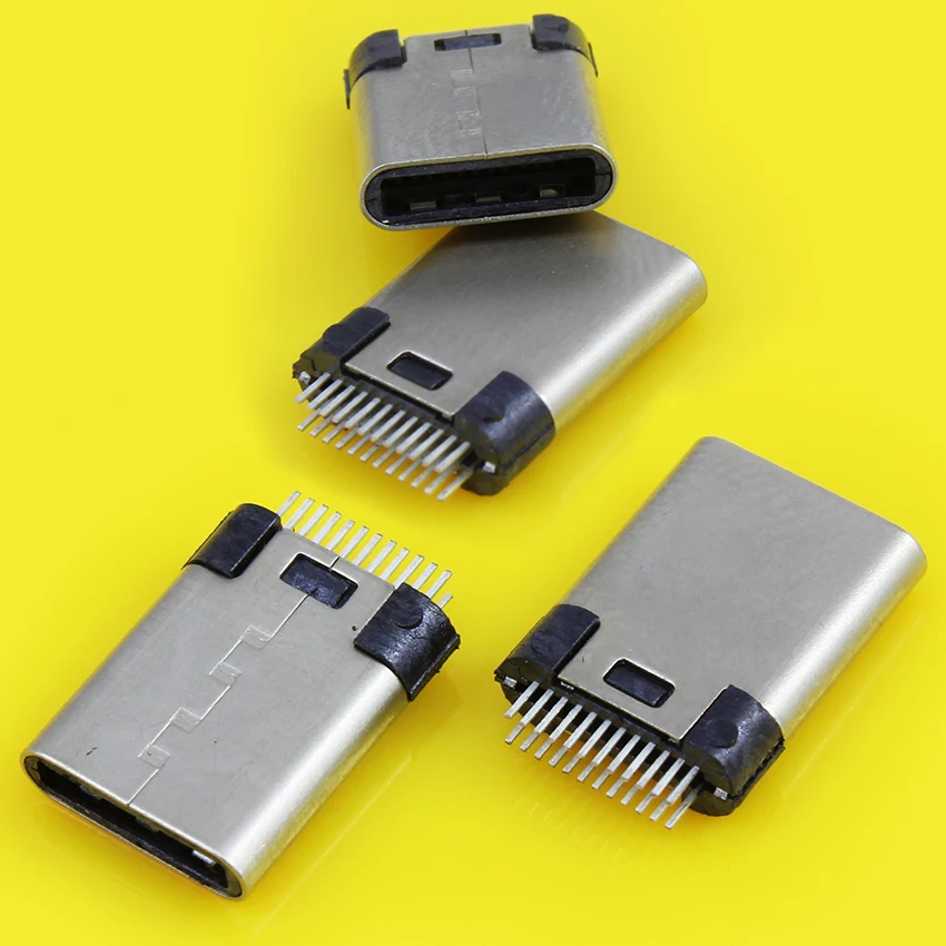 Jcd สำหรับแอนดรอยด์ DIY เชื่อม USB-3.1 OTG ขั้วต่อ USB 3.1ชนิด C ปลั๊กหัวเสียบกับบอร์ด PCB ปลั๊กสายข้อมูลขั้ว USB 3.1