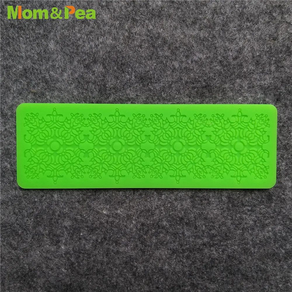 KCL594 Small Lace Pad Silicone Mold Sugar Paste Fondant Cake Decoration 3D Mould