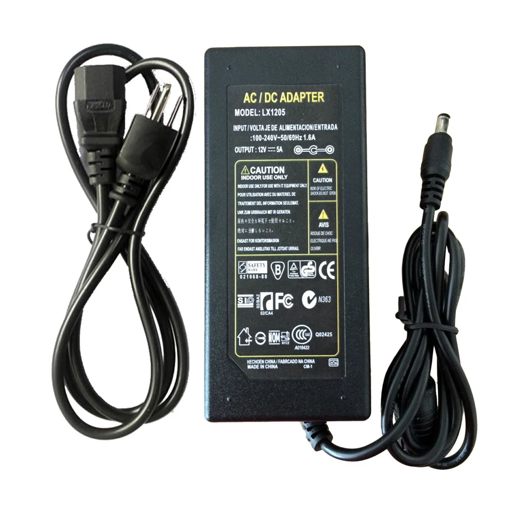 DC 5V 12V 24V Adapter Power Supply AC 100V-240V 1A 2A 3A 5A 6A 8A 10A Charger Converter Adaptor For LED Strips Light CCTV Lamp